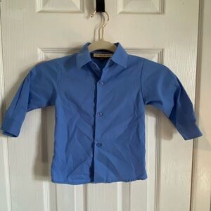 Jeffrey Banks Toddler Boys Blue Button Down Shirt Size 18m